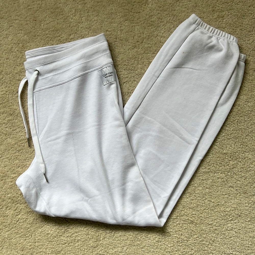 White Calvin Klein Performance sweatpants